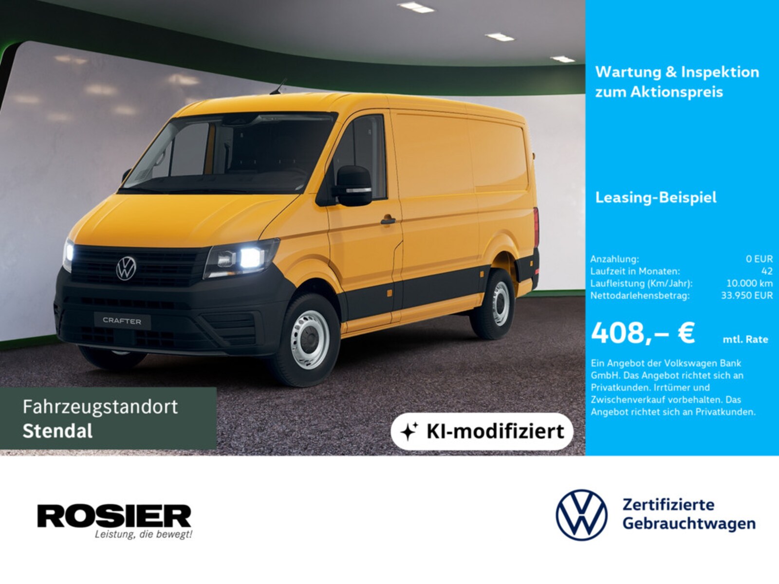 Volkswagen Crafter Kasten mittlerer Radstand