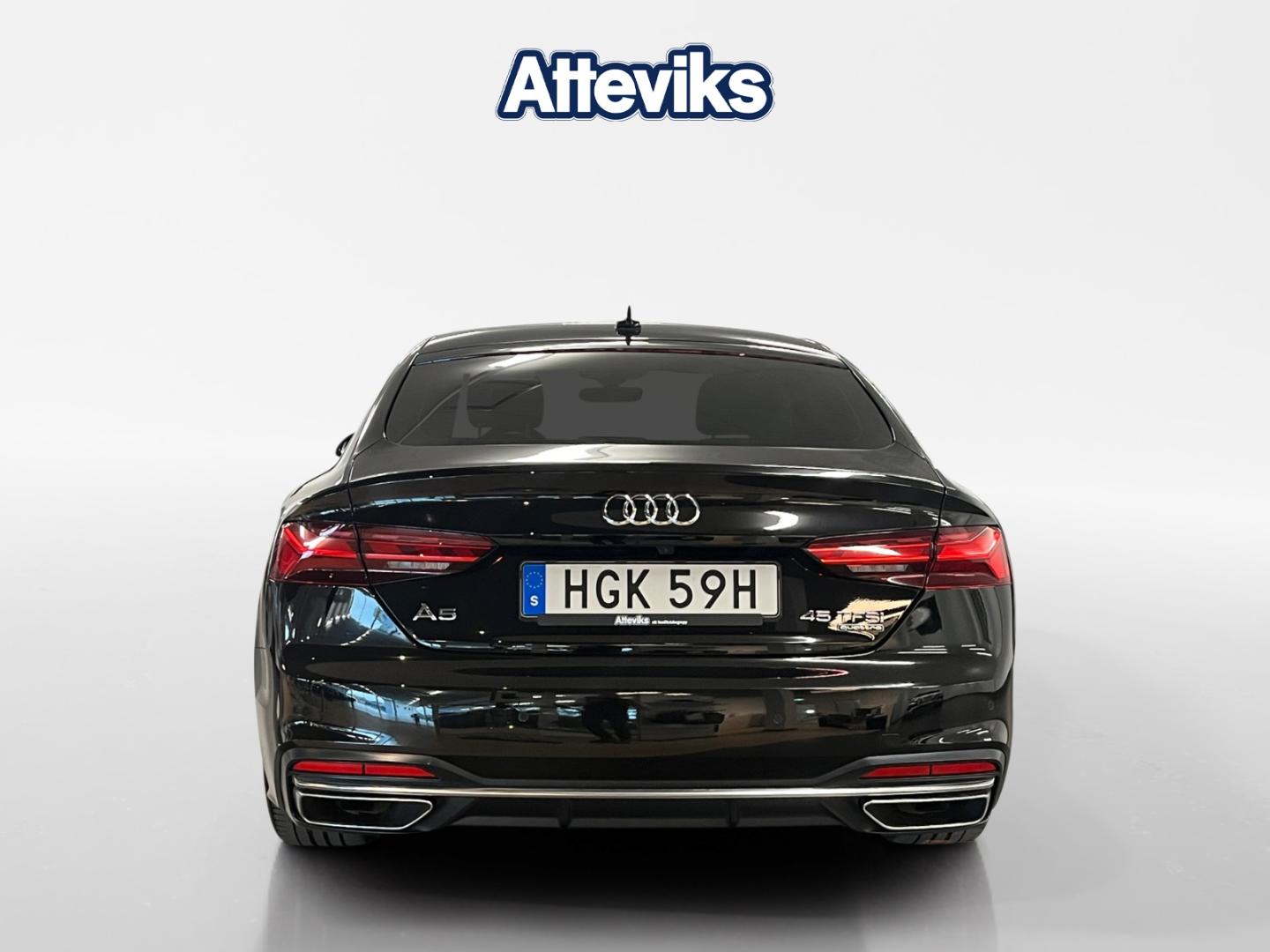 Bild som visar&nbsp;Audi A5 Sportback&nbsp;A5 Sportback 45 TFSI quattro Proline advanced 265 hk S tronic - för mer information kontakta din Audi Partner