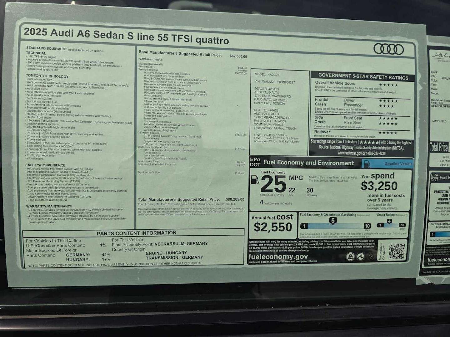 2025 Audi A6 Prestige - Photo 20