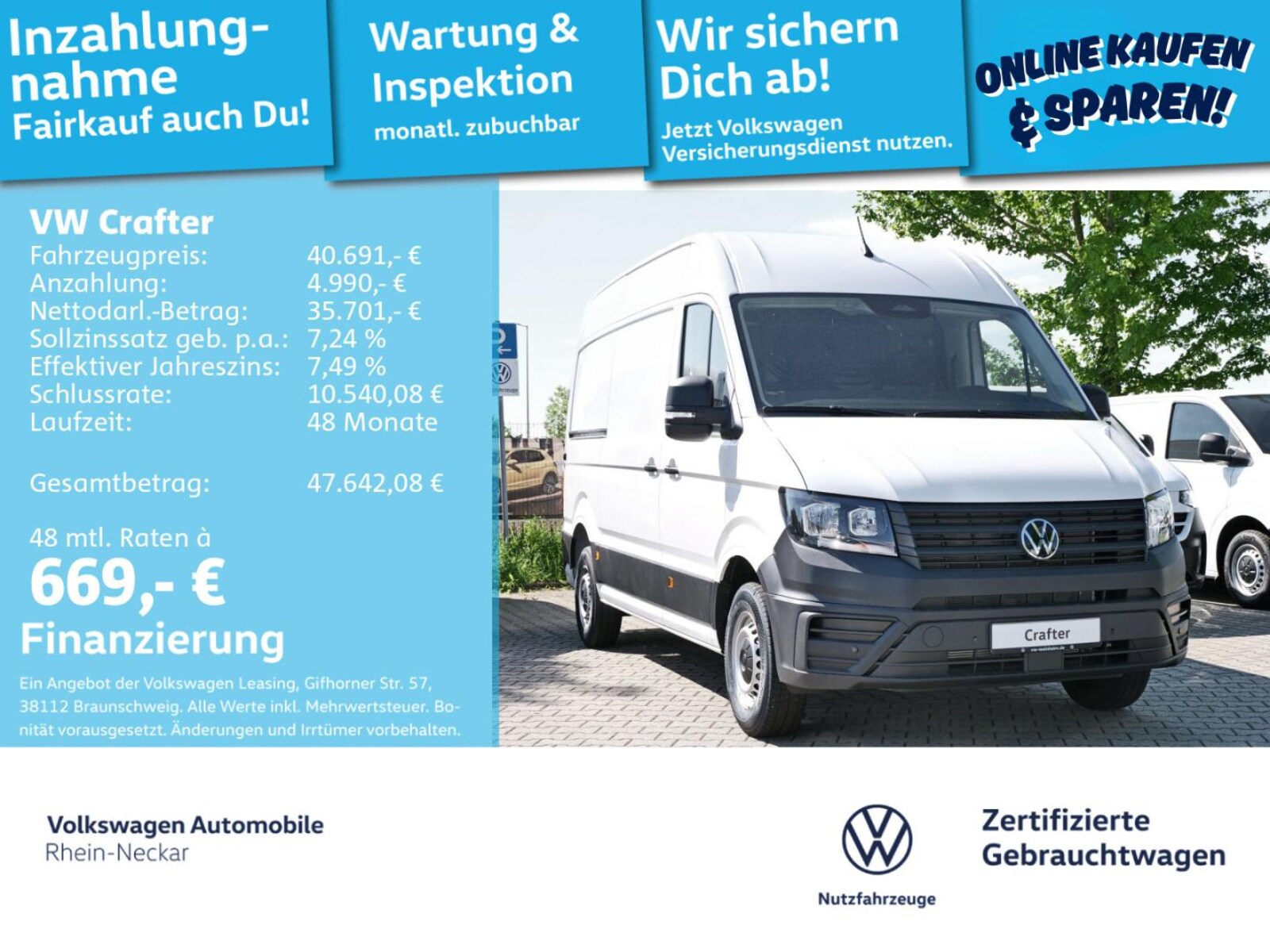 Volkswagen Crafter Kasten mittlerer Radstand – Bild 2