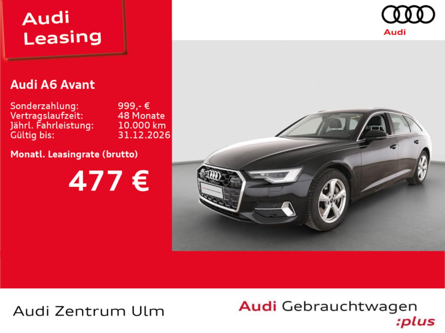 Bild über Audi A6 Avant TFSI e advanced 50 TFSI e quattro S tronic - für weitere Informationen kontaktieren Sie den Audi Partner
