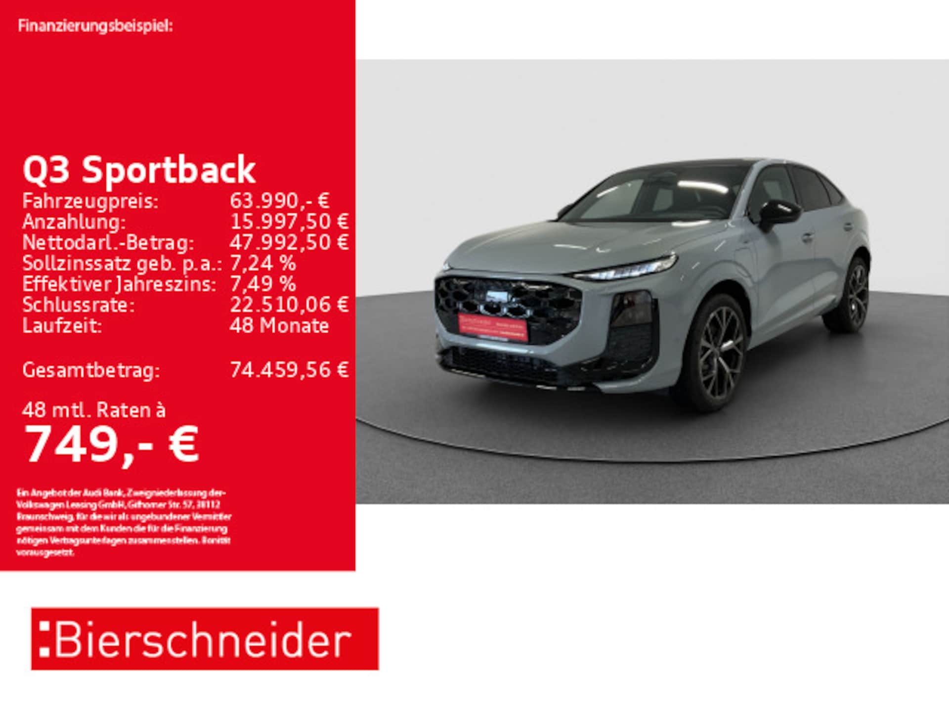 Audi Q3 Sportback e-hybrid