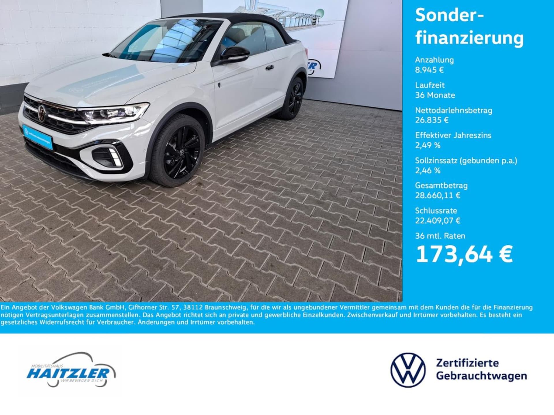Volkswagen T-Roc Cabriolet R-Line