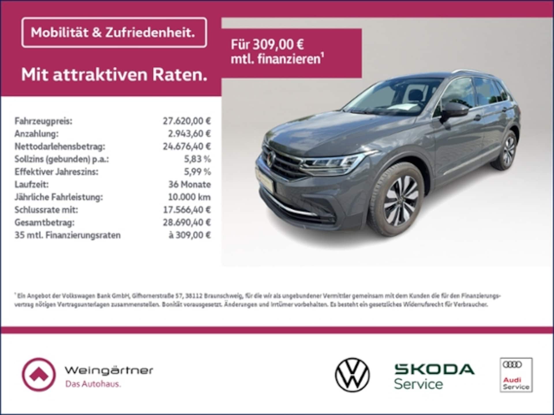 Volkswagen Tiguan — Volkswagen Tiguan 1.5 TSI Move, ACC, Sitzhzg, elektr. Kofferaum, App, LED DSG