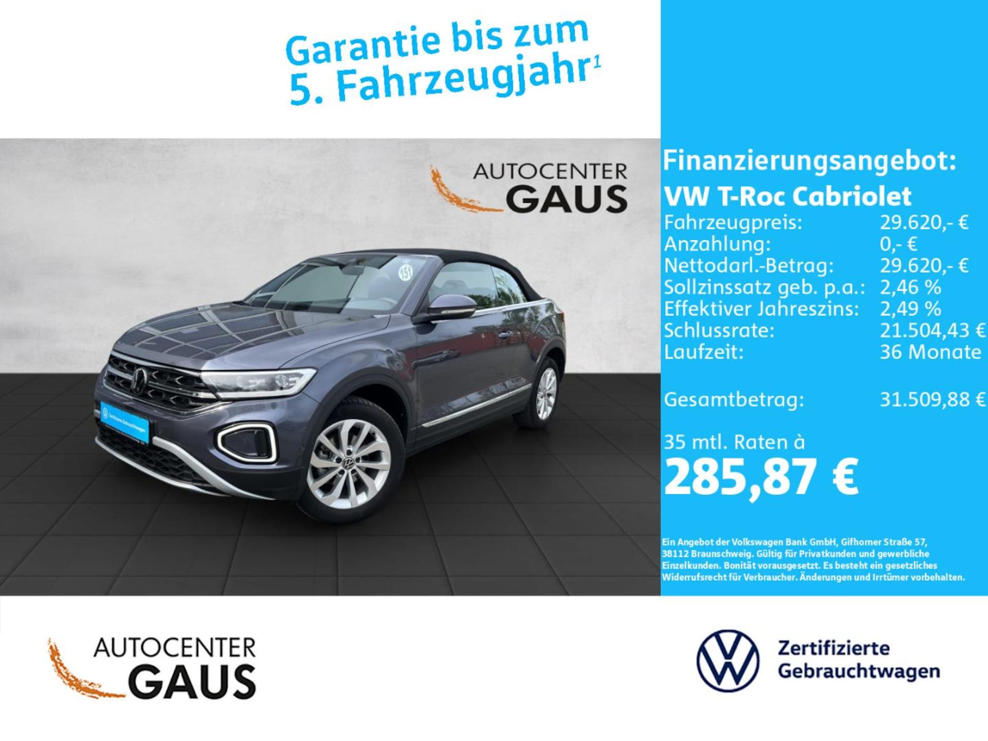 Volkswagen T-Roc Cabriolet Style