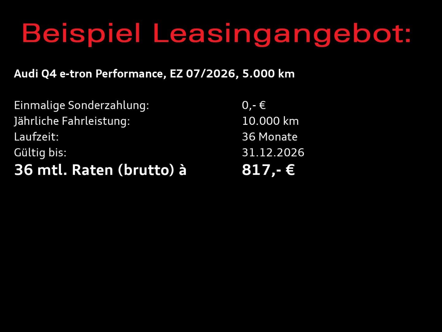 Bild über Audi Q4 SUV e-tron e-tron performance 210 kW - für weitere Informationen kontaktieren Sie den Audi Partner