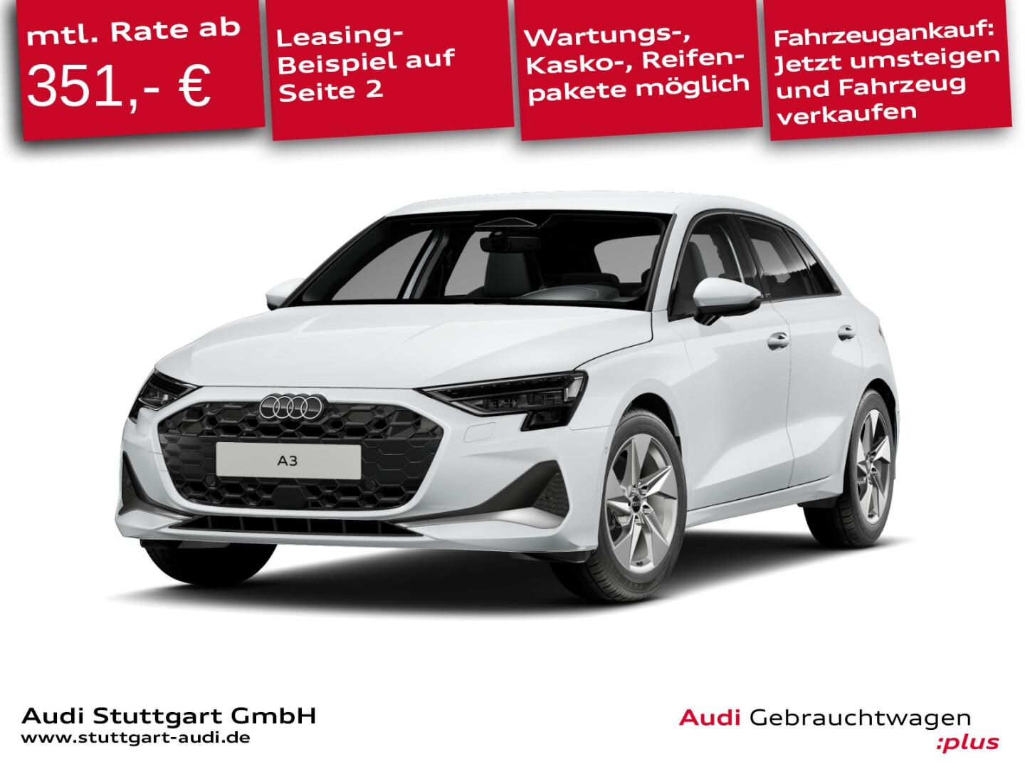 Bild über Audi A3 Sportback TFSI 110 kW S tronic - für weitere Informationen kontaktieren Sie den Audi Partner