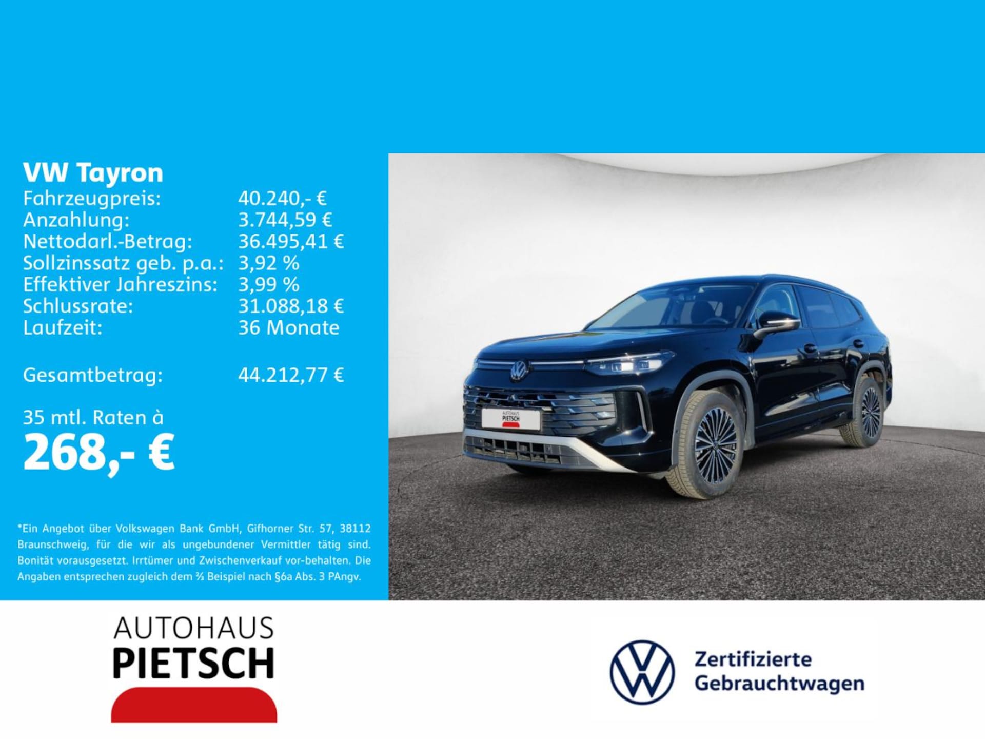 Volkswagen Tayron Elegance