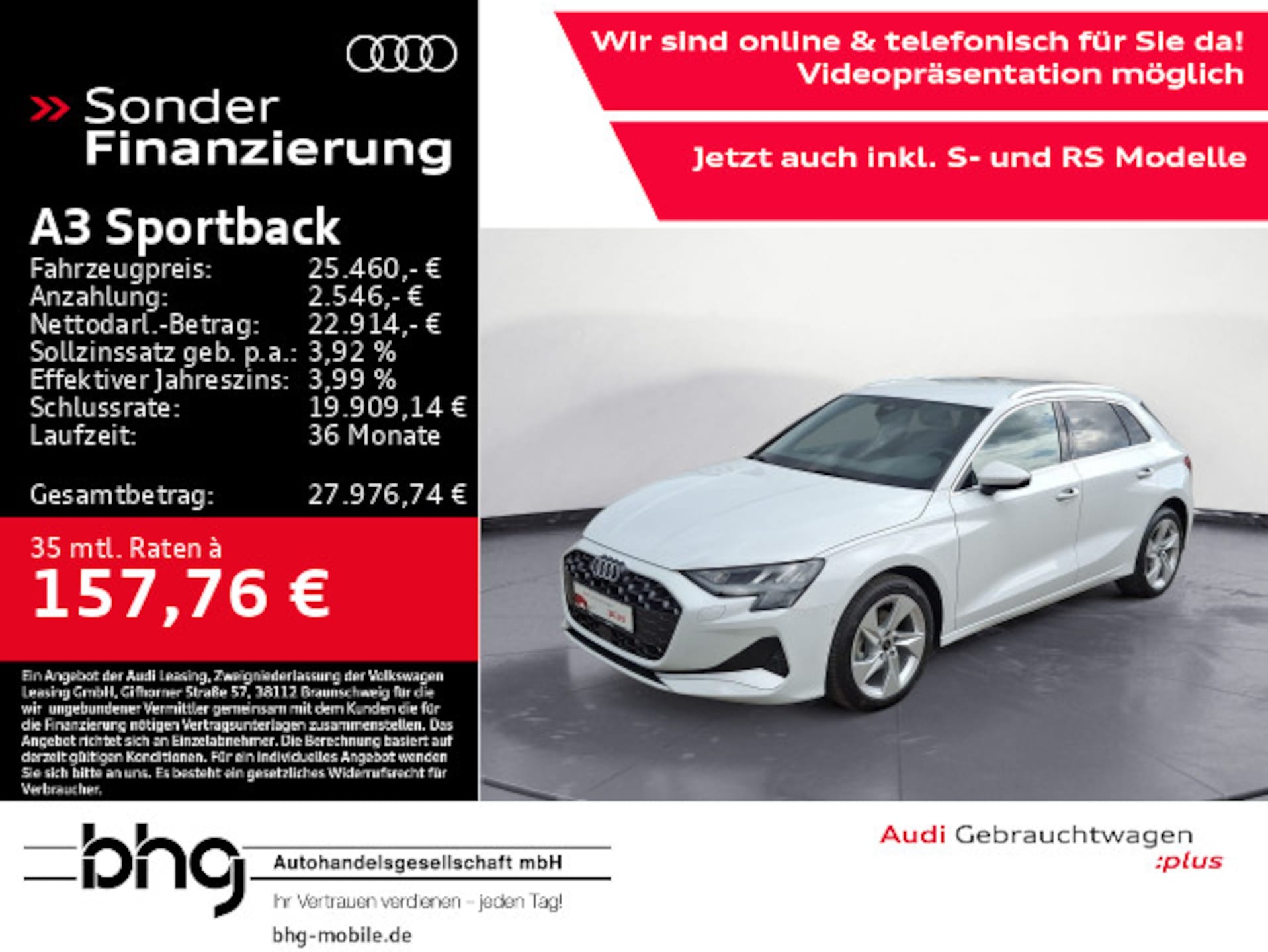 Audi A3 Sportback Advanced