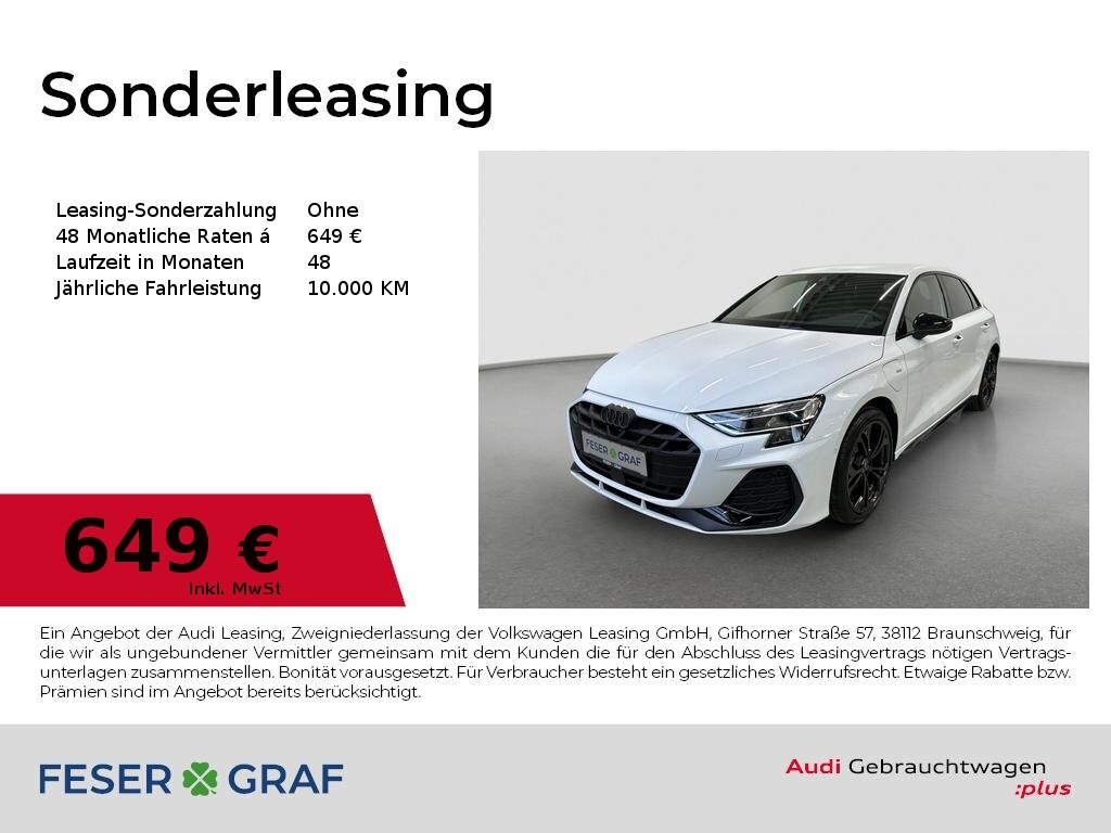 Image about Audi A3 Sportback TFSI e S line 40 TFSI e S tronic