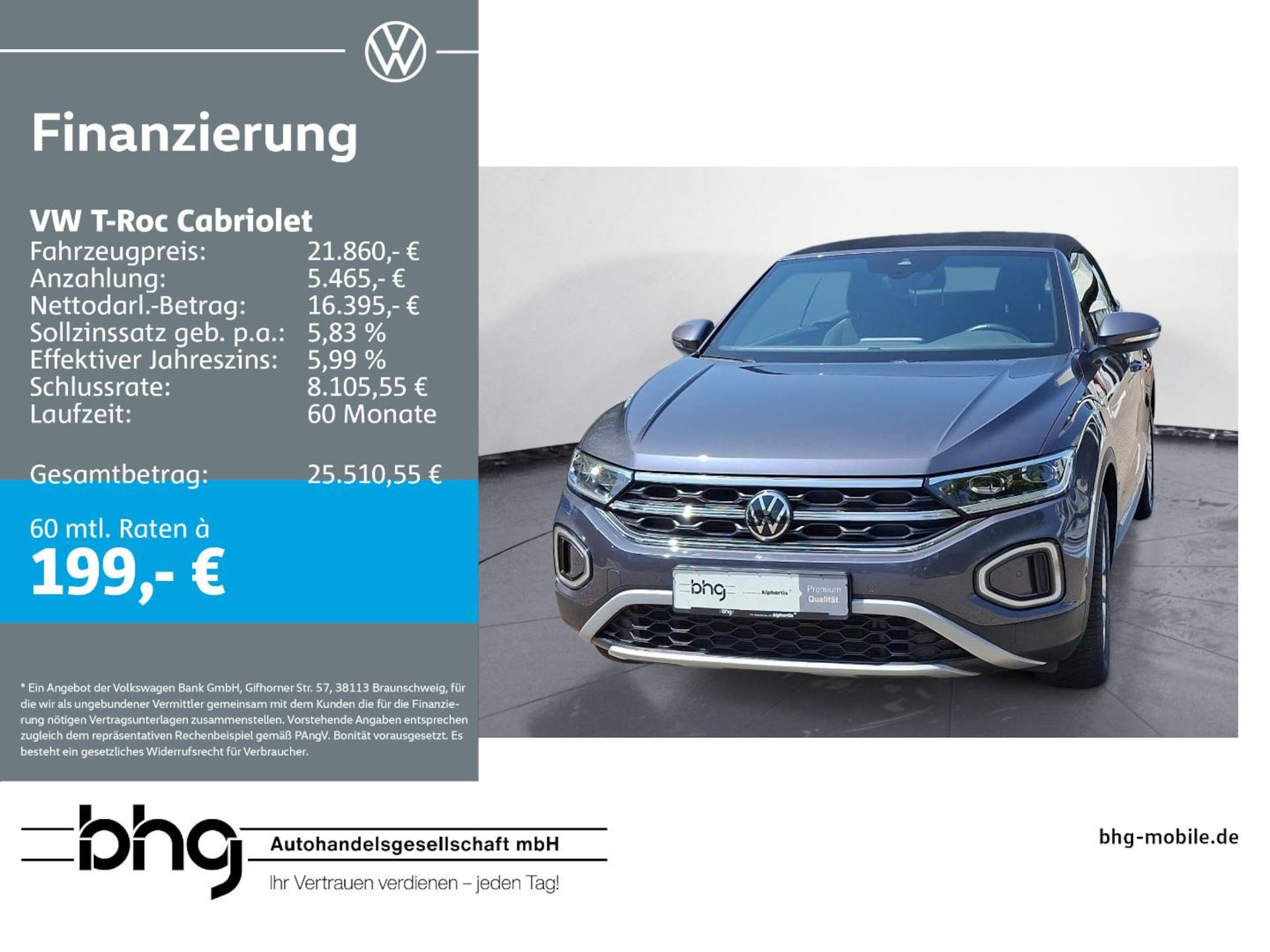 Volkswagen T-Roc Cabriolet 2022 — T-Roc Cabriolet 1.0 TSI *STYLE*