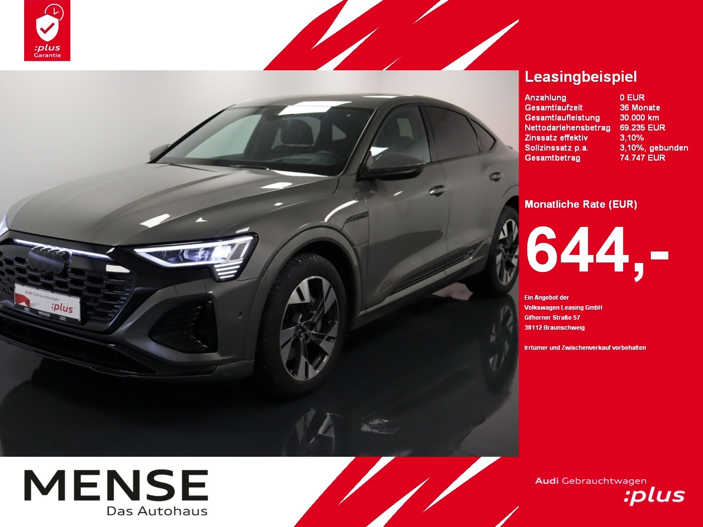 Image about Audi Q8 Sportback e-tron S line 55 e-tron quattro
