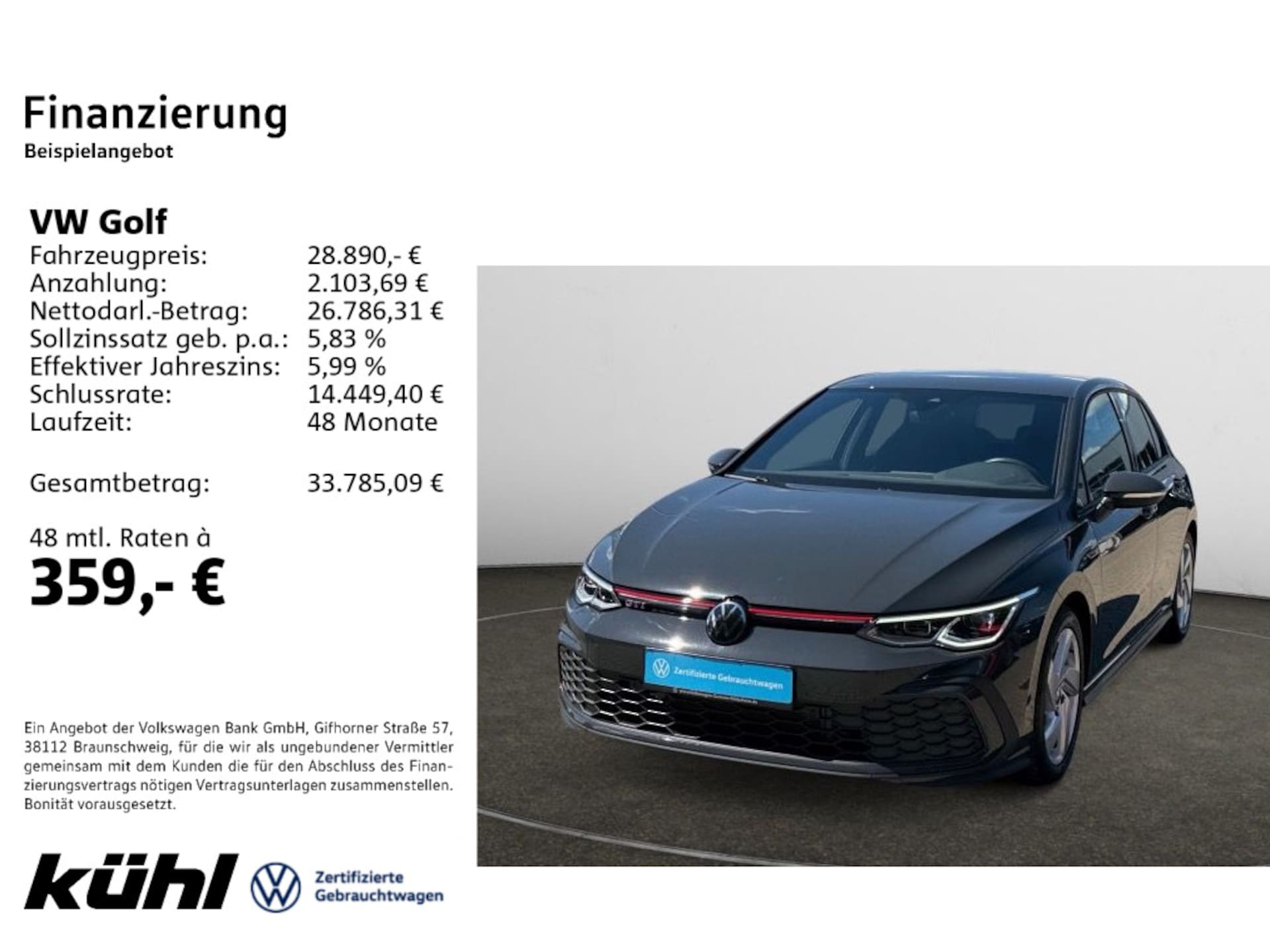 Volkswagen Golf — Volkswagen Golf Golf VIII 2.0 TSI GTI AHK,Lenkrad heizbar