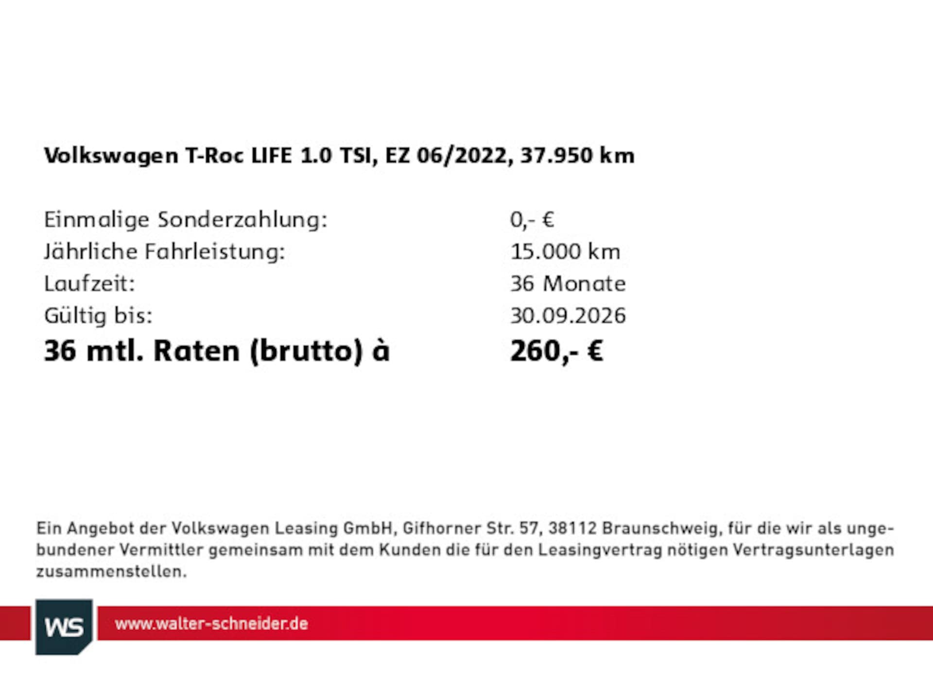 Volkswagen T-Roc Life