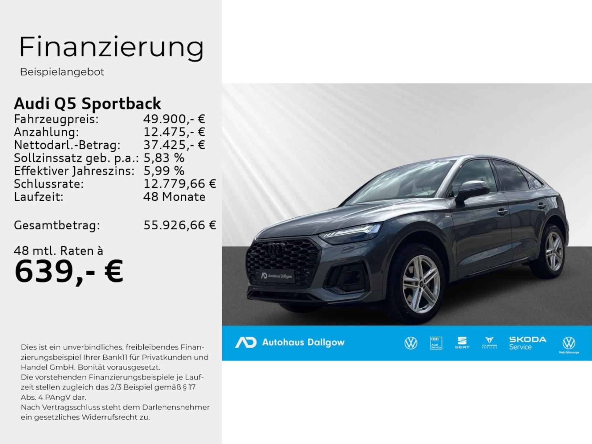 Audi Q5 Sportback S line