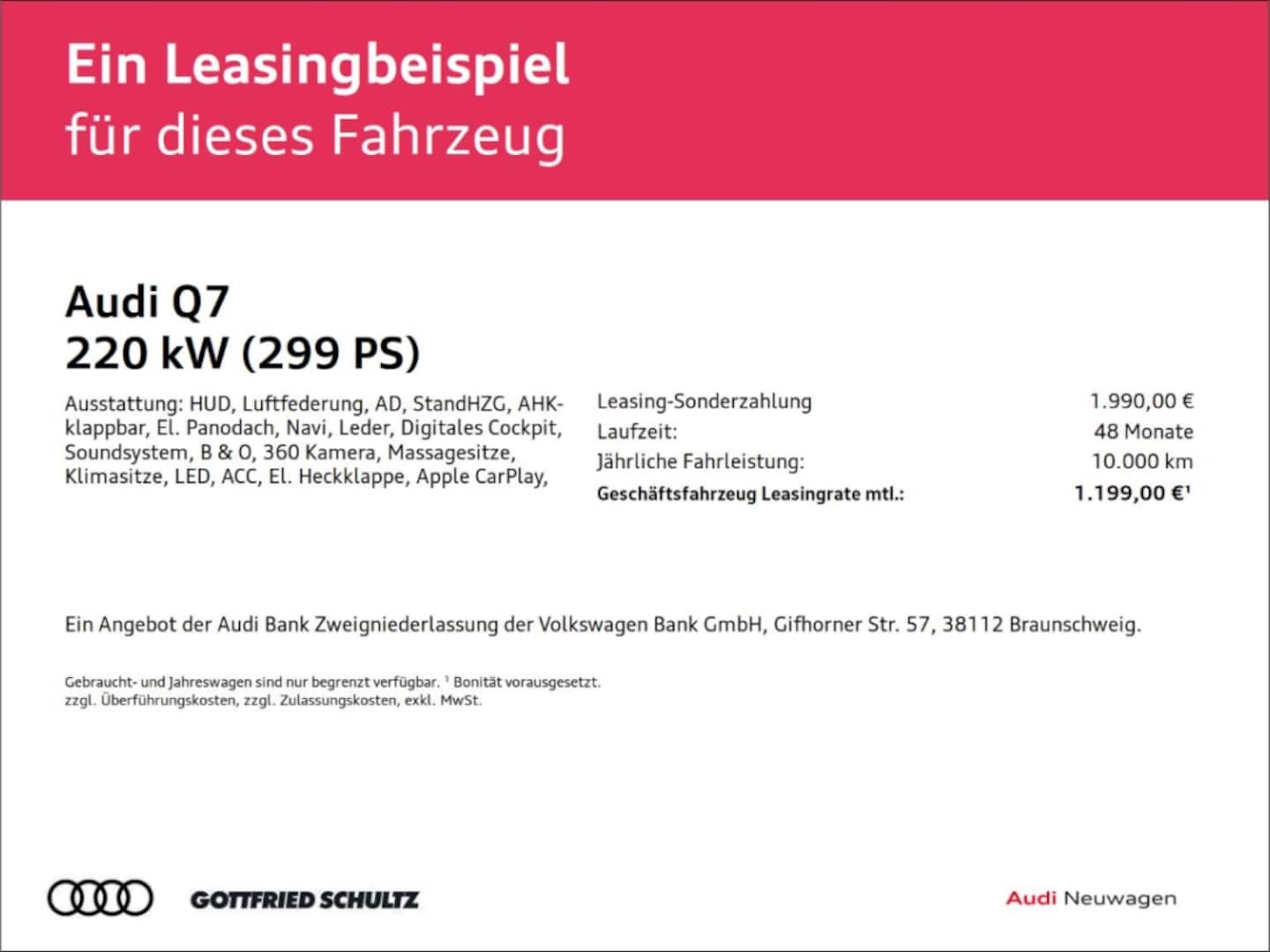 Bild über Audi Q7 SUV TDI quattro 220 kW tiptronic - für weitere Informationen kontaktieren Sie den Audi Partner