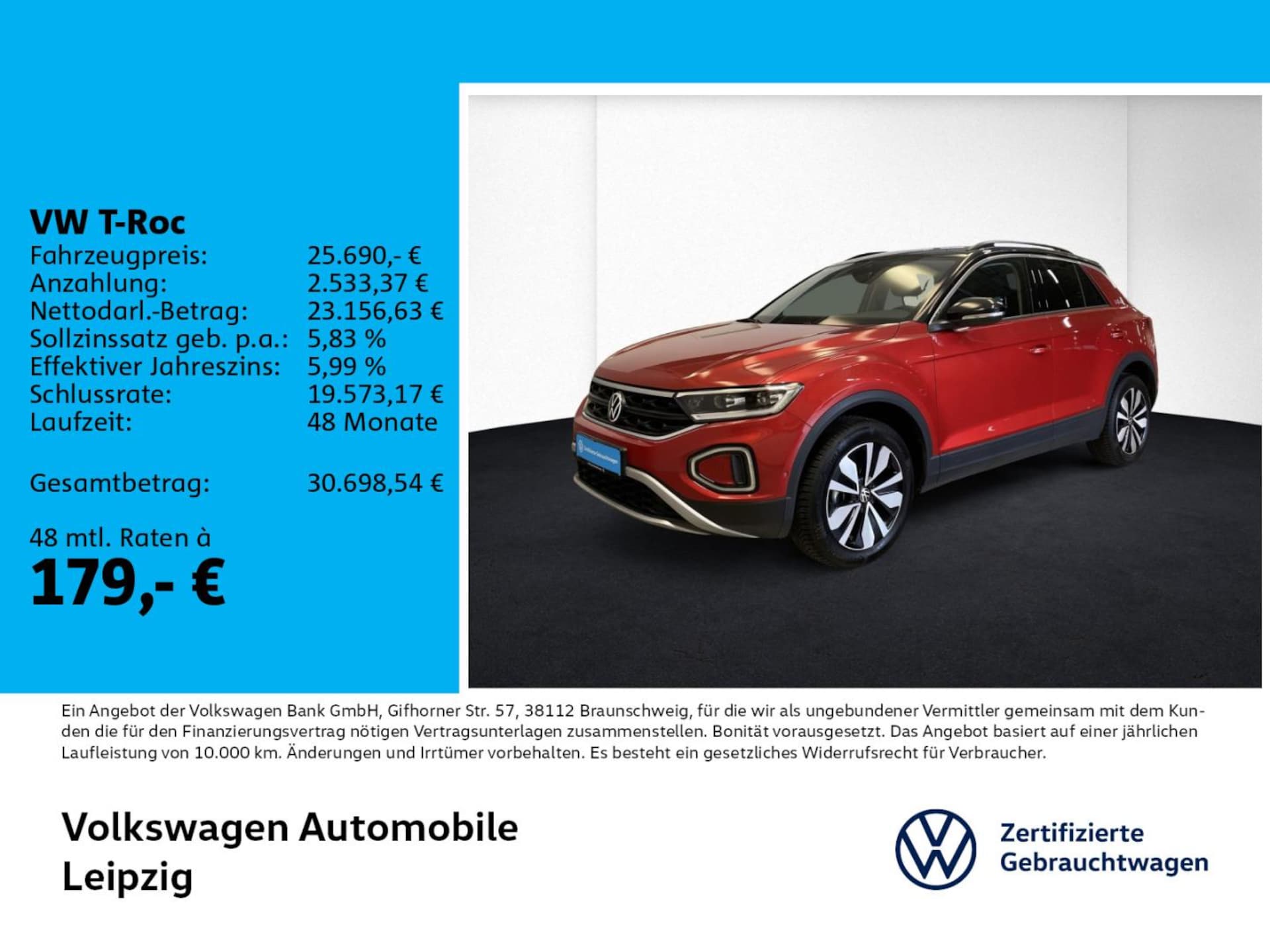 Volkswagen T-Roc 2025 — T-Roc 1.5 TSI Goal *DSG*Navi*ACC*RFK*PDC