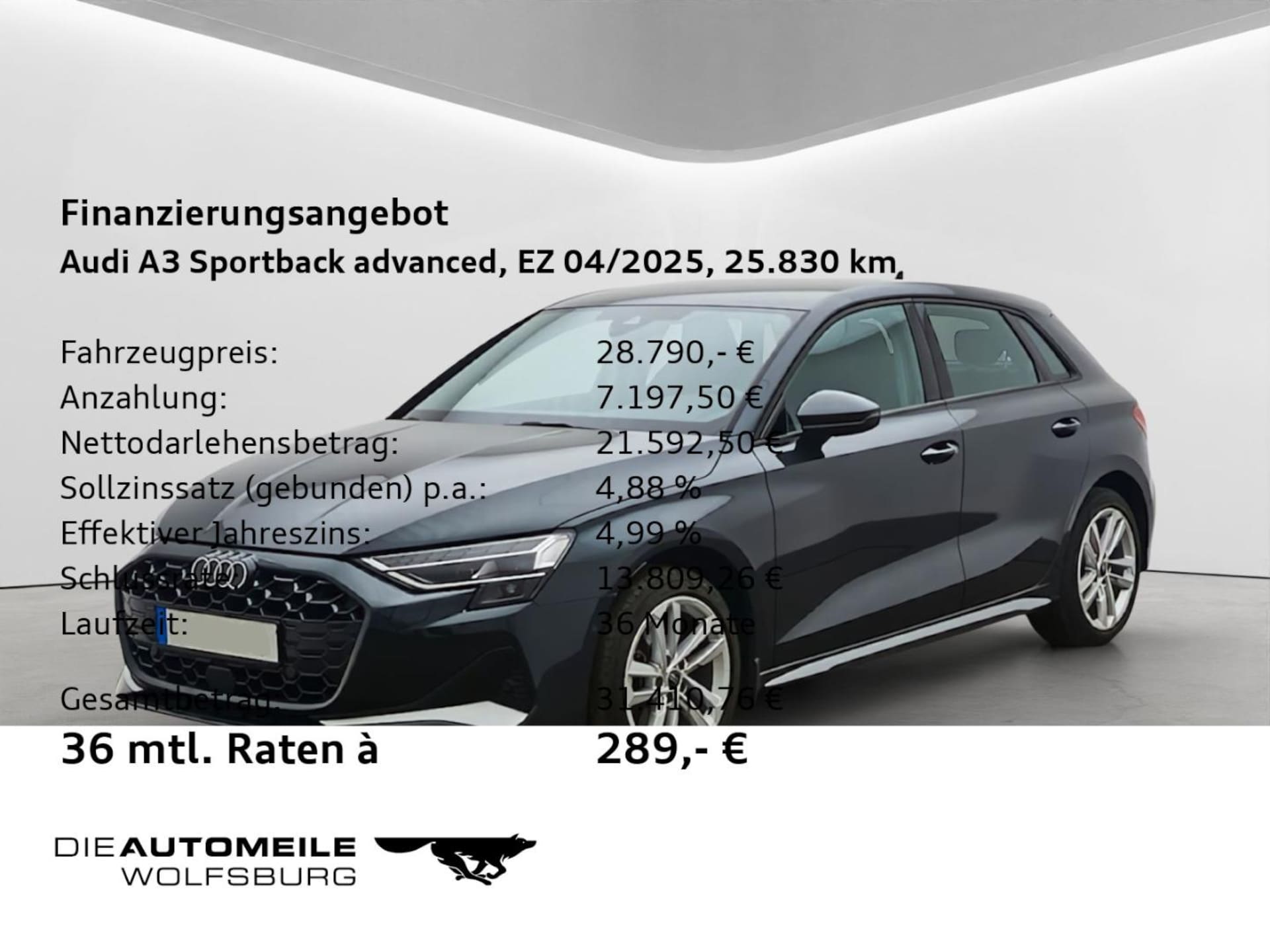 Audi A3 Sportback Advanced