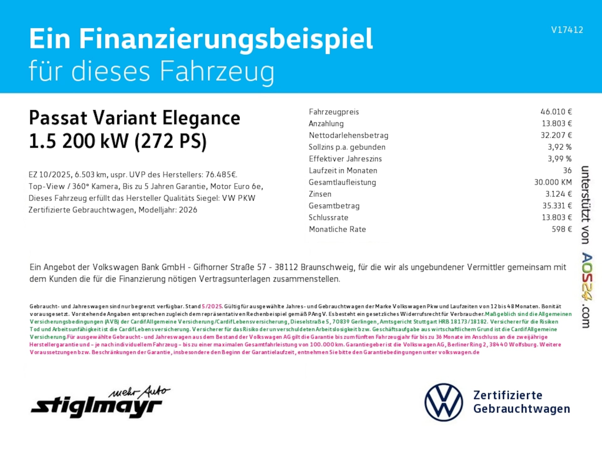 Volkswagen Passat Elegance