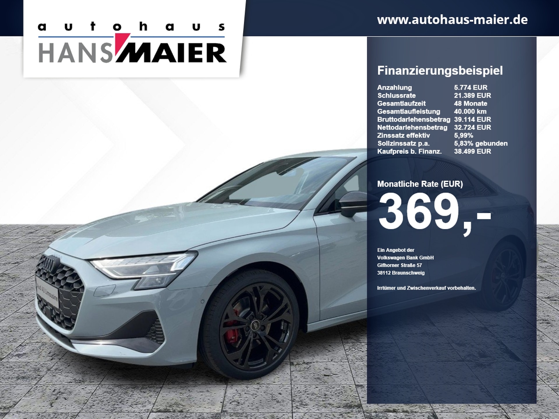 Audi A3 Limousine advanced