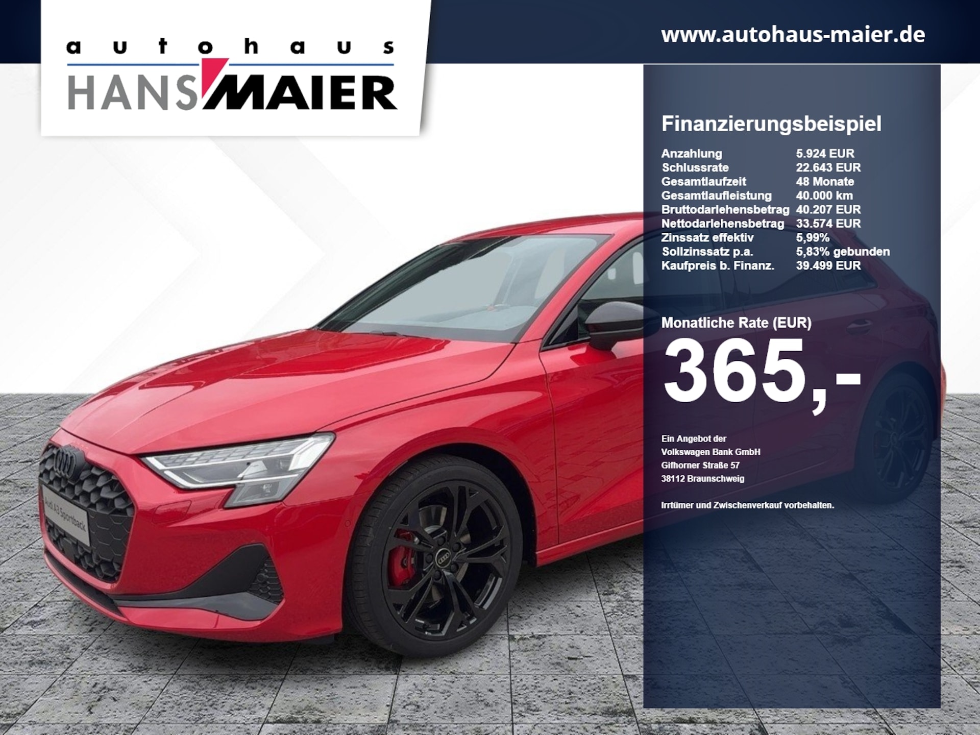 Audi A3 Sportback Advanced