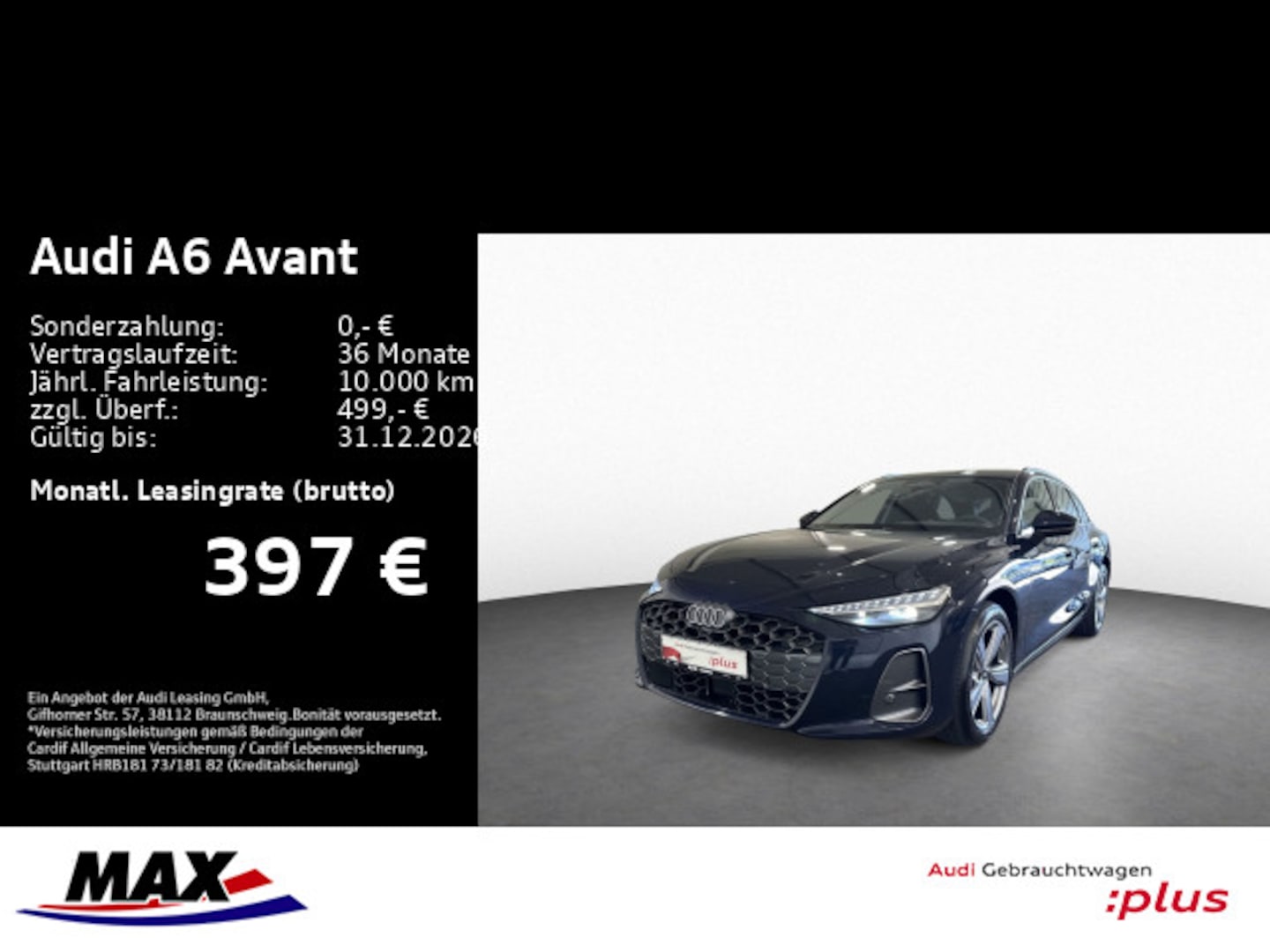 Bild über Audi A6 Avant TFSI 150 kW S tronic - für weitere Informationen kontaktieren Sie den Audi Partner