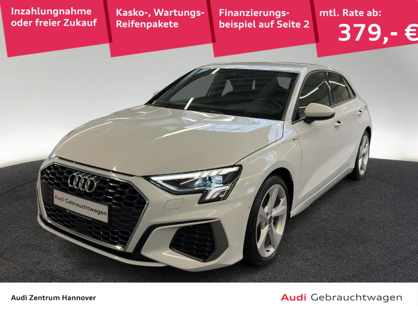 Bild über Audi A3 Sportback S line 35 TFSI S tronic - für weitere Informationen kontaktieren Sie den Audi Partner