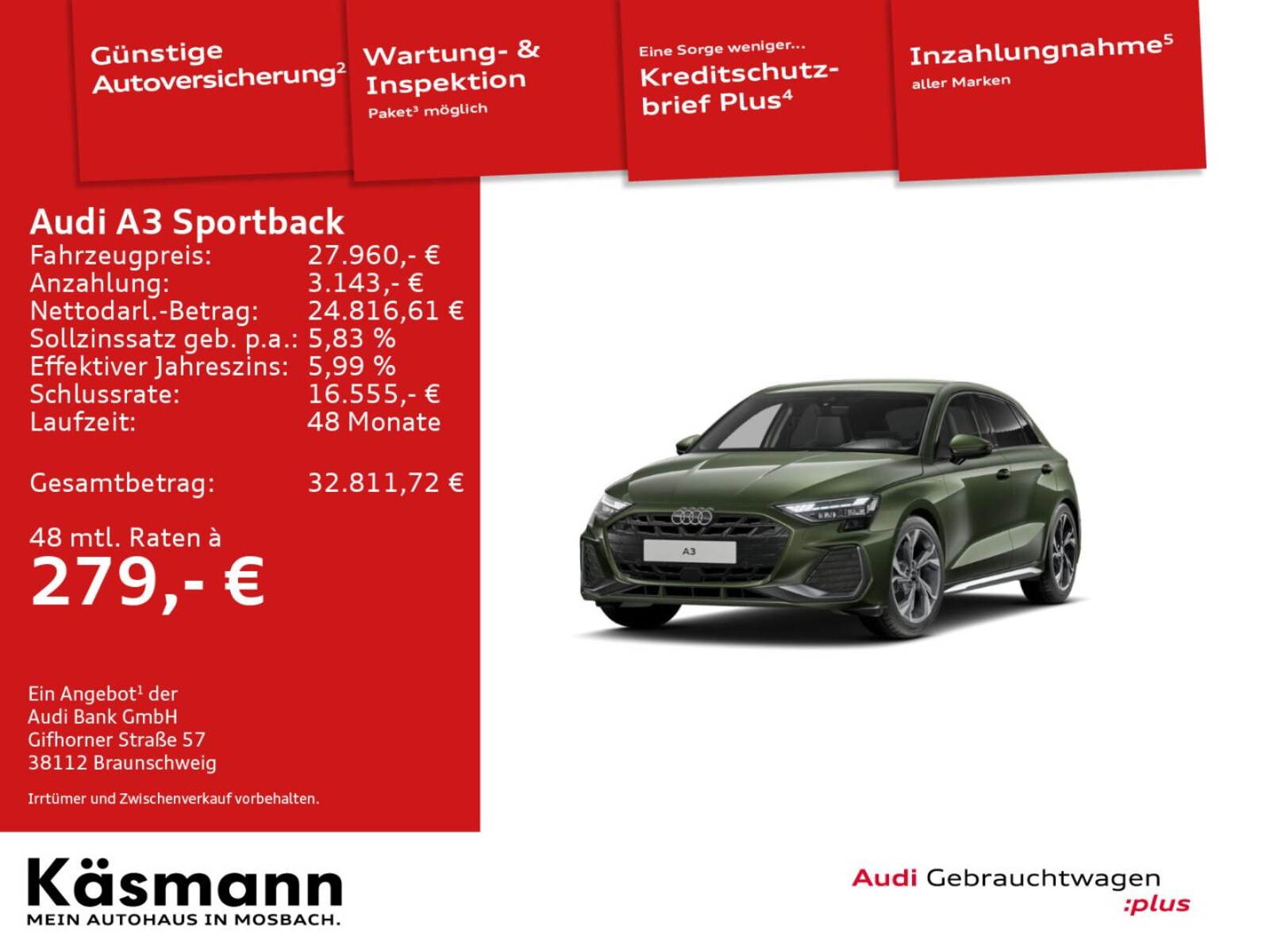 Audi A3 Sportback – Bild 2