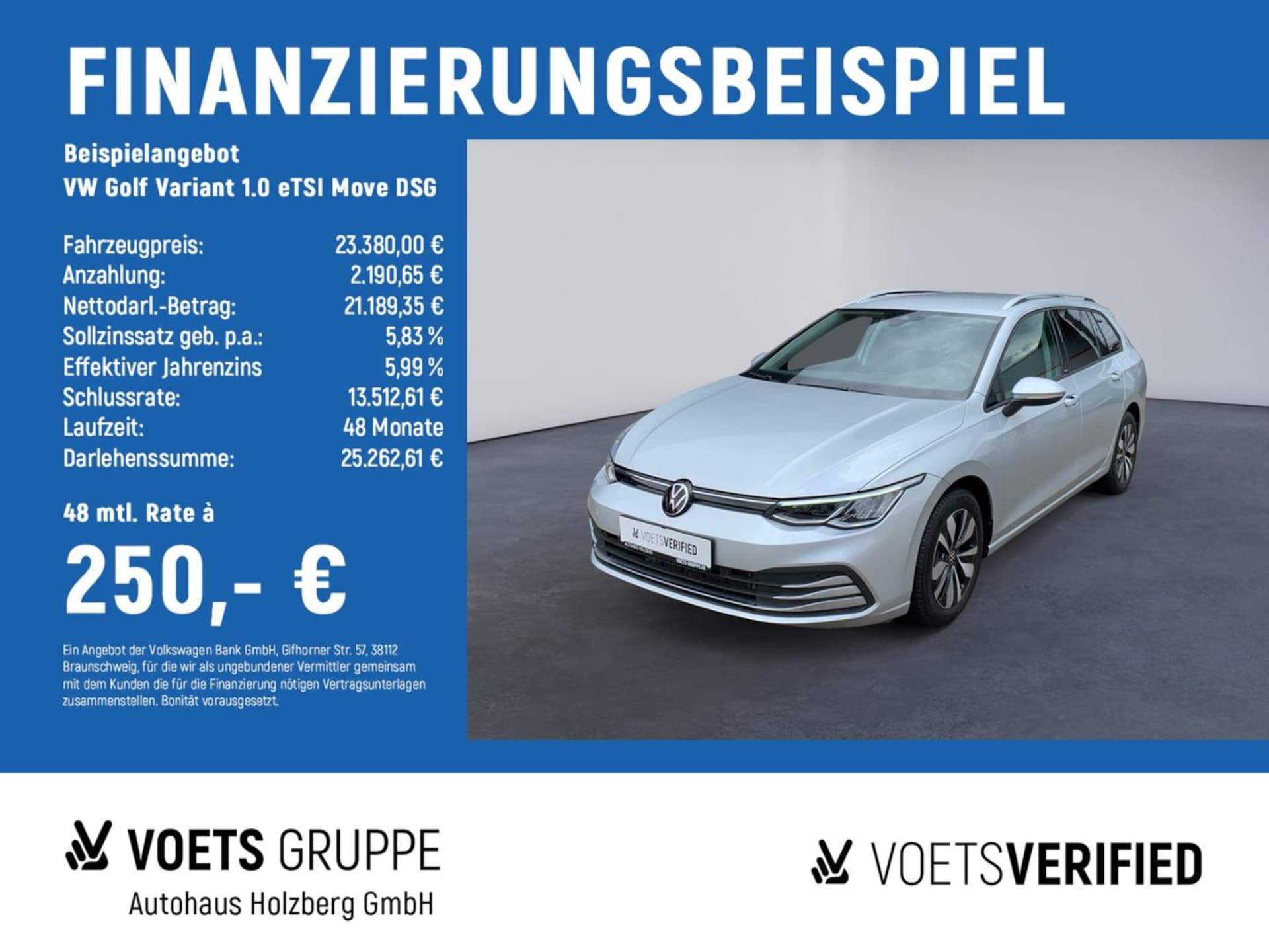 Volkswagen Golf Variant — Volkswagen Golf Variant Golf Variant 1.0 eTSI Move DSG AHK+RFK+ACC
