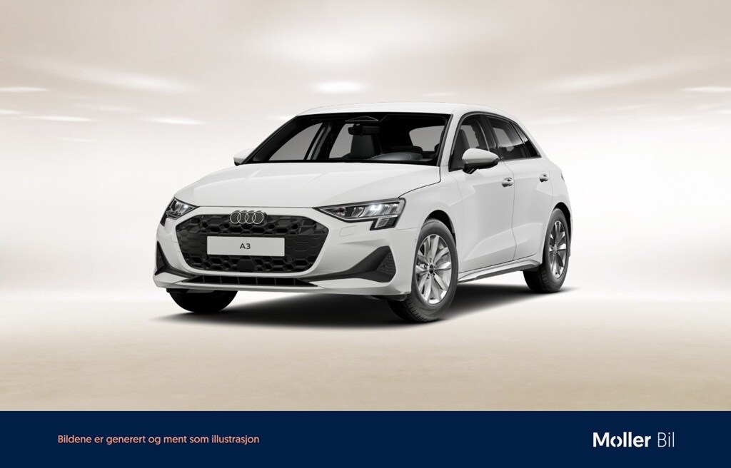 Bild som visar&nbsp;Audi A3 Sportback&nbsp;A3 Sportback TFSI Proline 110 kW S tronic - för mer information kontakta din Audi Partner
