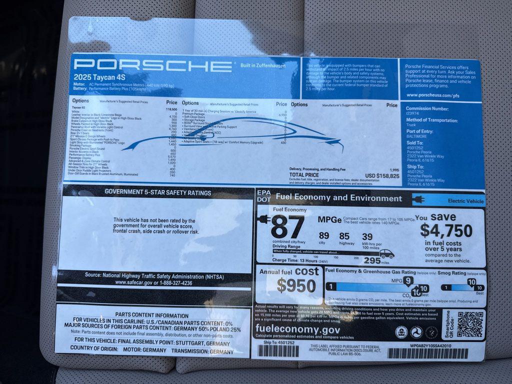 2025 Porsche Taycan S - Photo 53