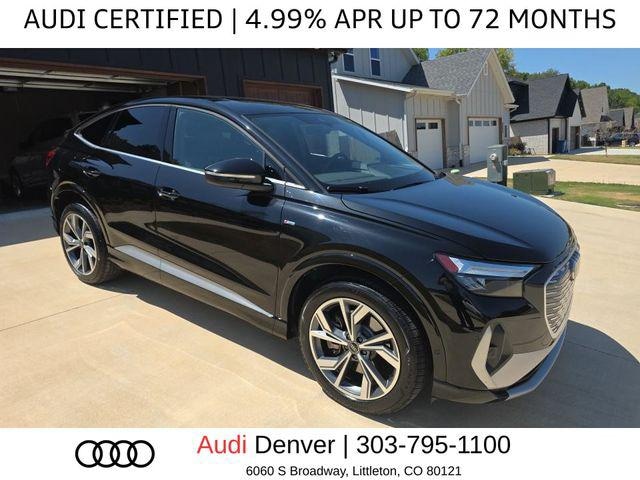 Certified 2023 Audi Q4 Sportback e-tron Premium Plus with VIN WA132BFZ7PP047773 for sale in Littleton, CO