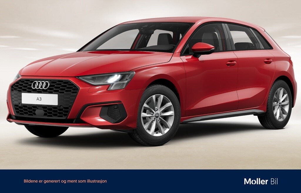 Bild som visar&nbsp;Audi A3 Sportback&nbsp;A3 Sportback 35 TFSI Proline 150 hk 6-växlad - för mer information kontakta din Audi Partner