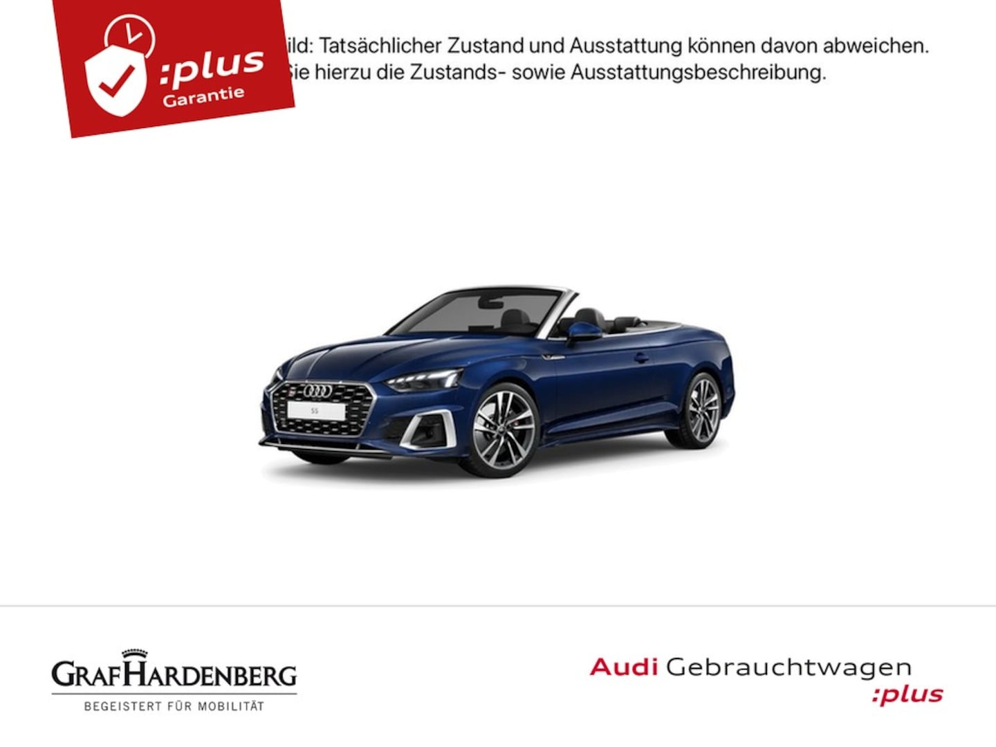 Bild über Audi S5 Cabriolet TFSI quattro tiptronic - für weitere Informationen kontaktieren Sie den Audi Partner