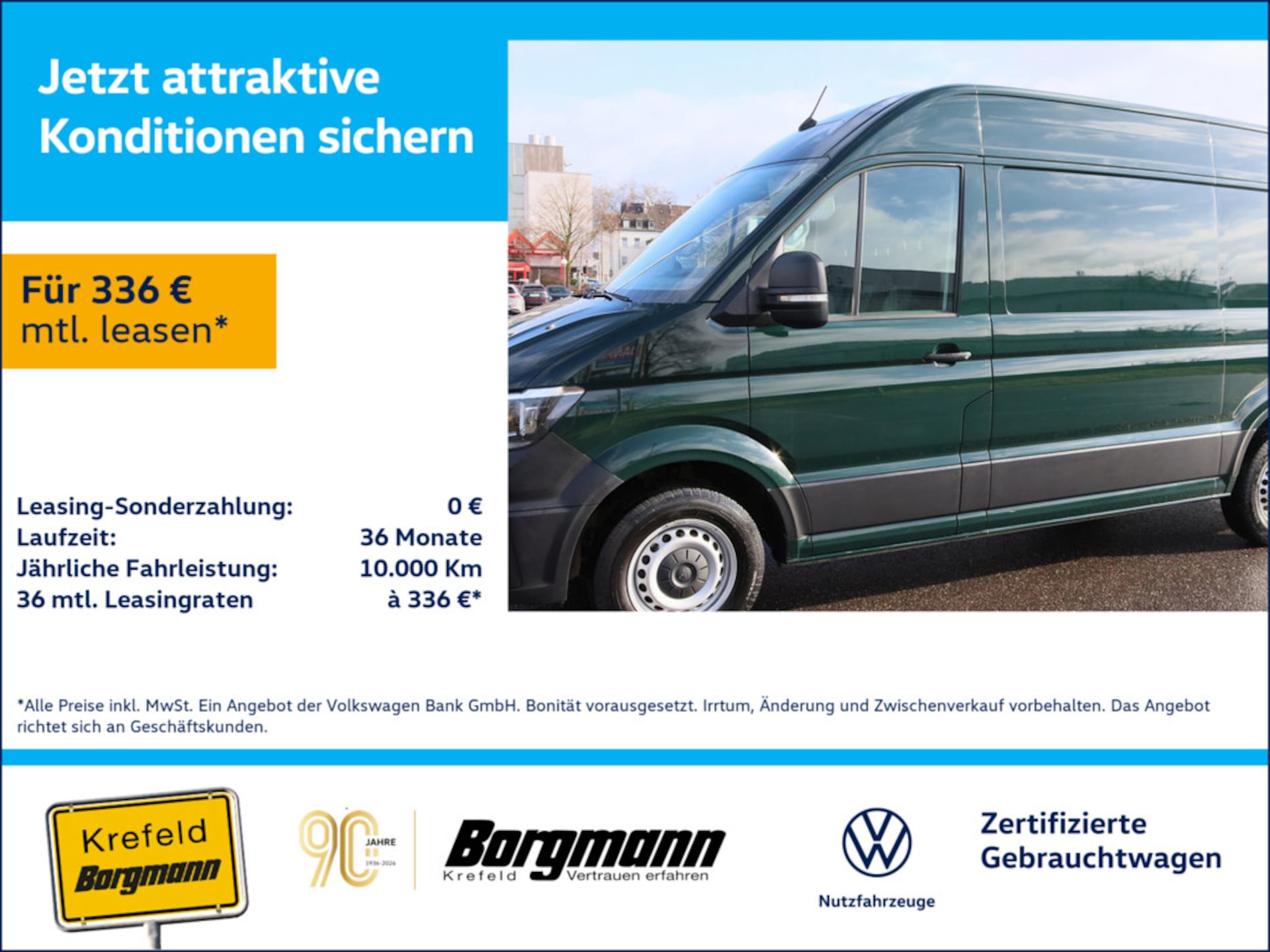 Volkswagen Crafter Kasten mittlerer Radstand