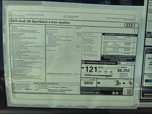 2025 Audi A6 Sportback e-tron Premium - Photo 20