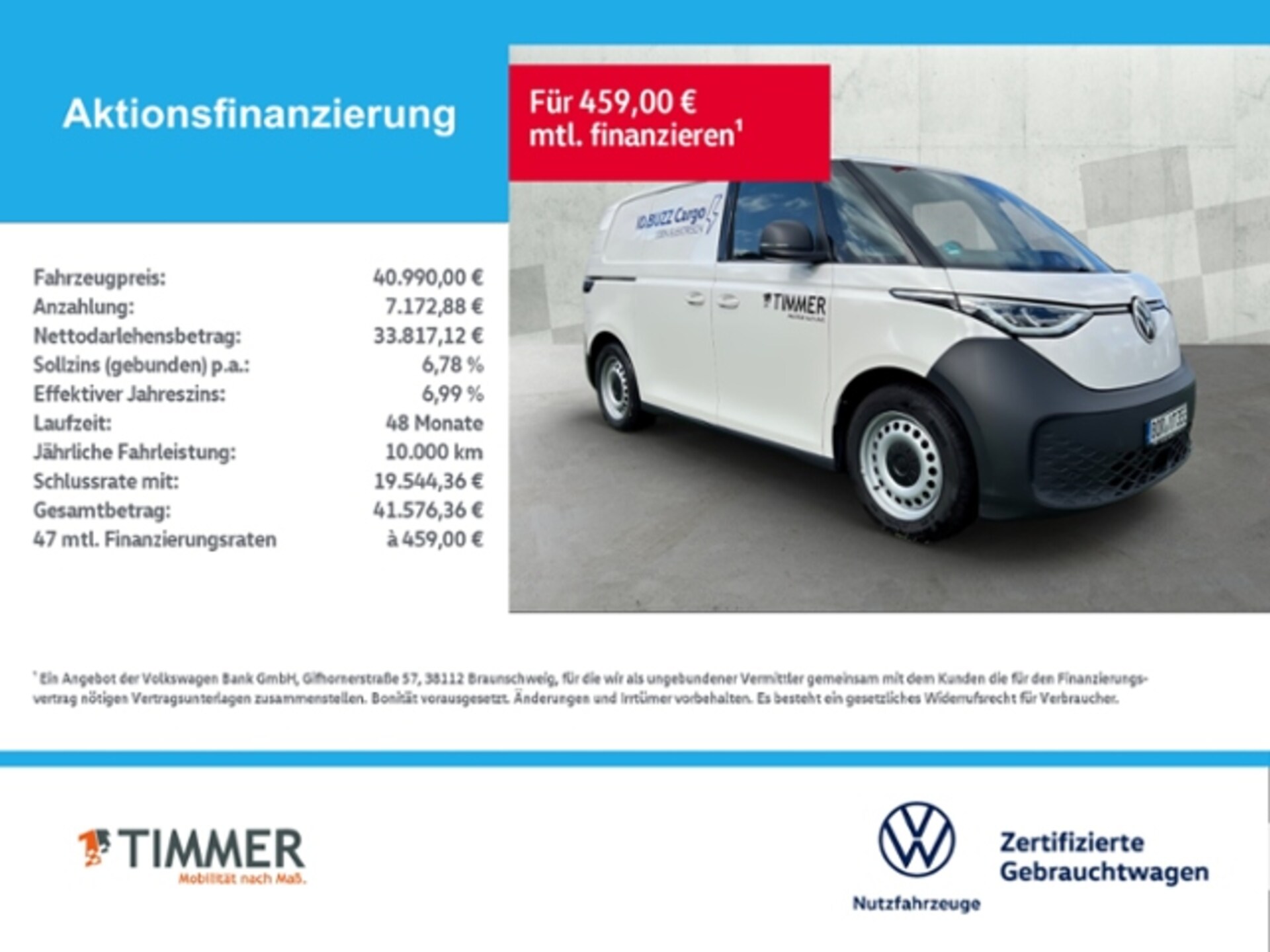 Volkswagen ID. Buzz Cargo Basis-Modell