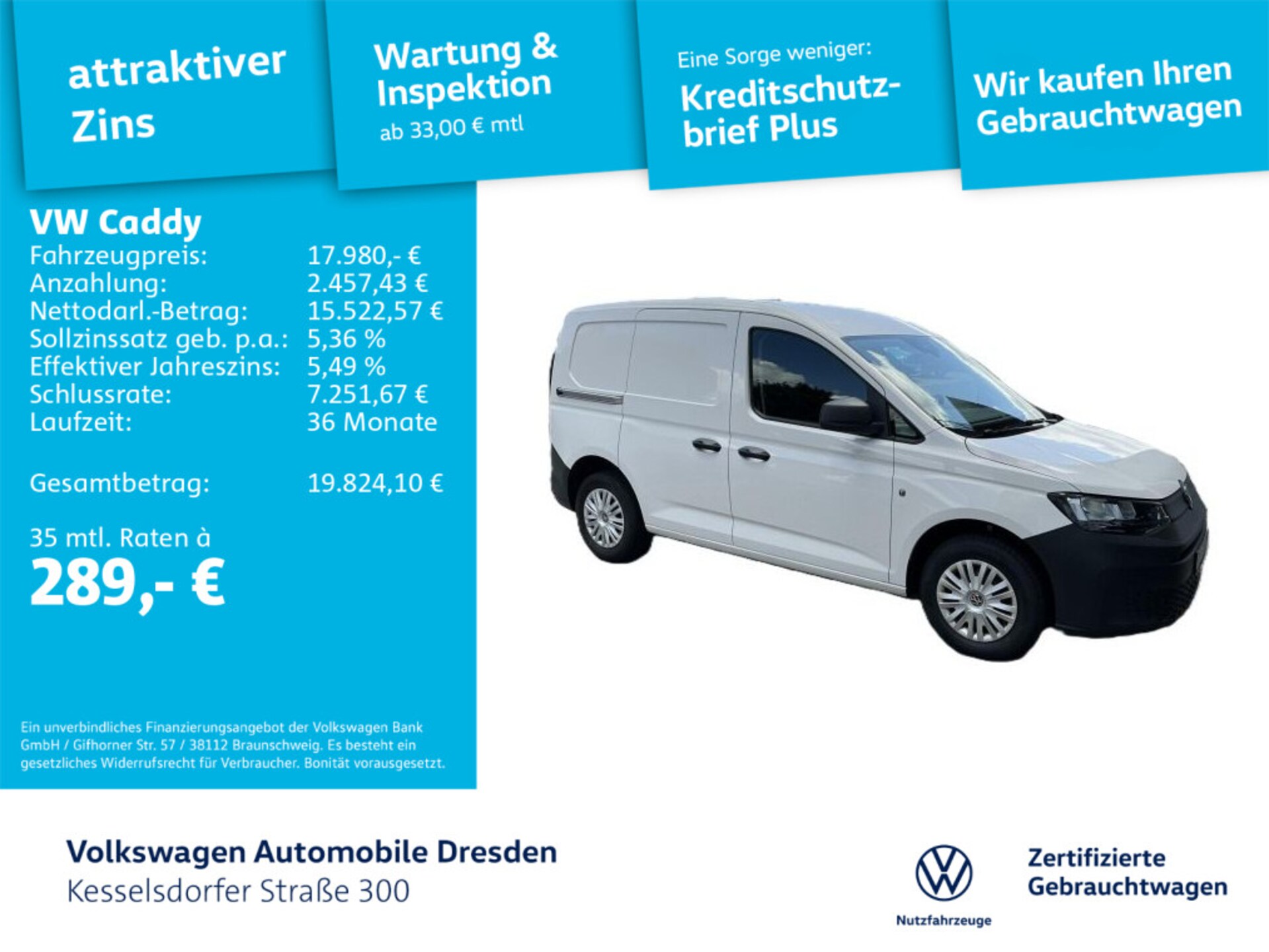 Volkswagen Caddy Cargo EcoProfi
