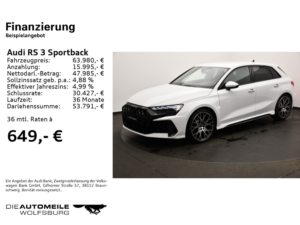 Image about Audi RS 3 Sportback TFSI quattro S tronic