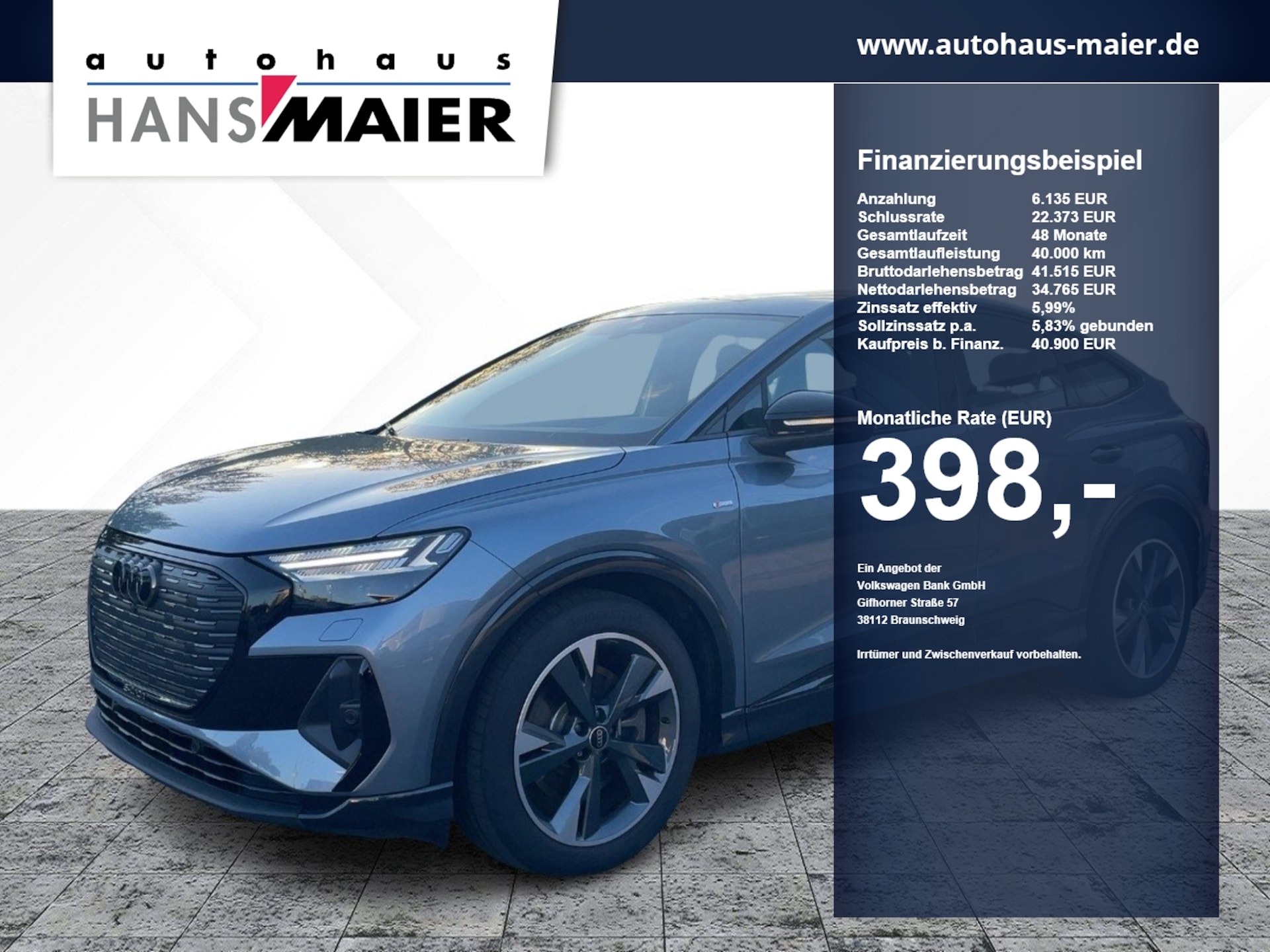 Audi Q4 Sportback e-tron 2023