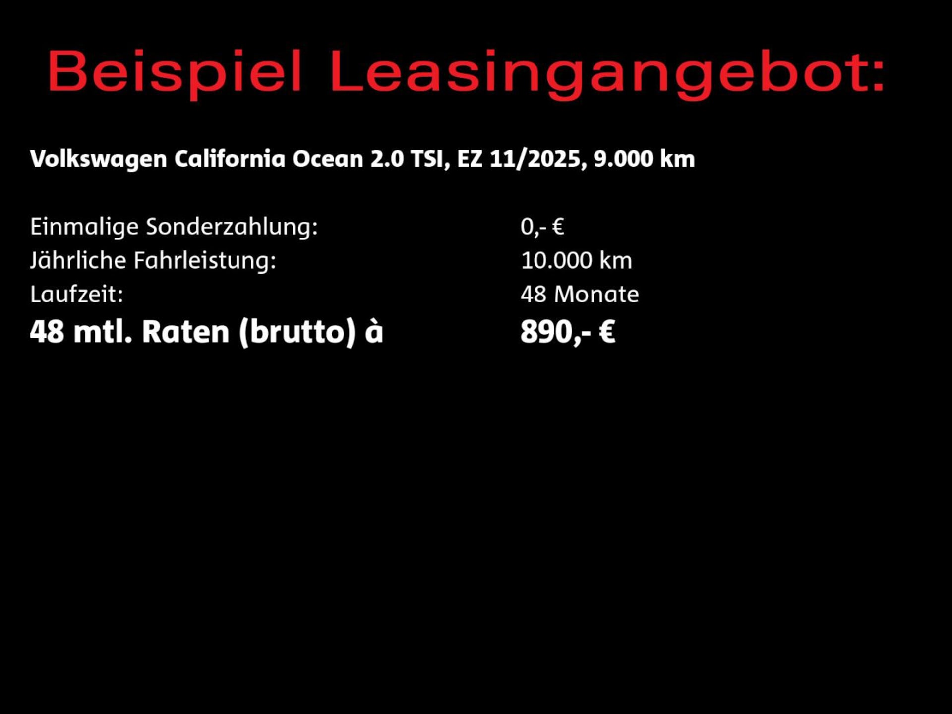 Volkswagen California Ocean