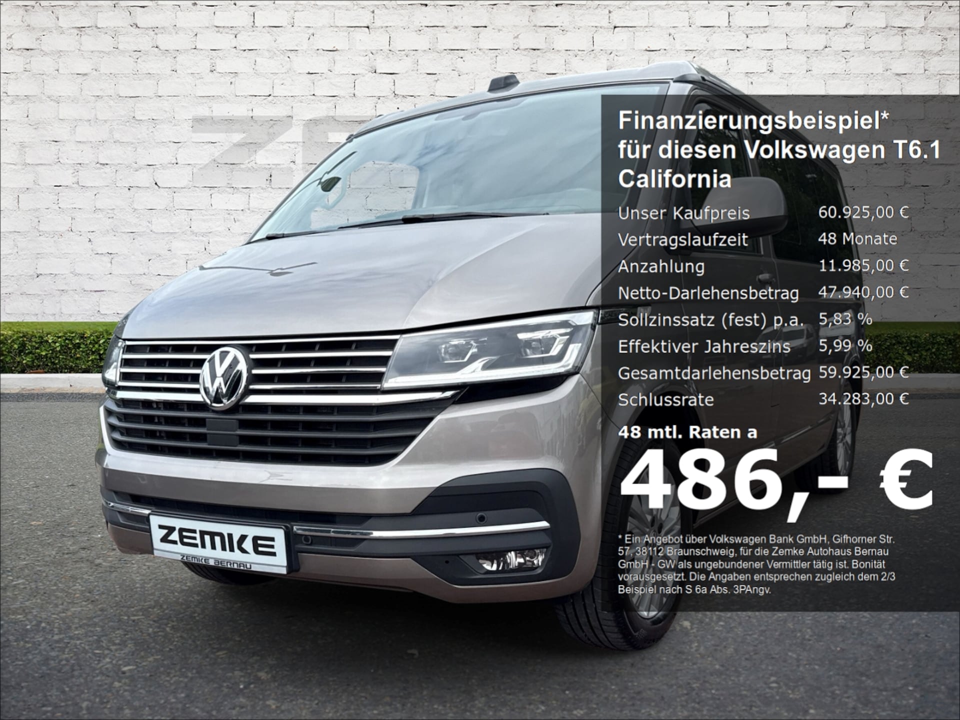 Volkswagen T6.1 California Ocean