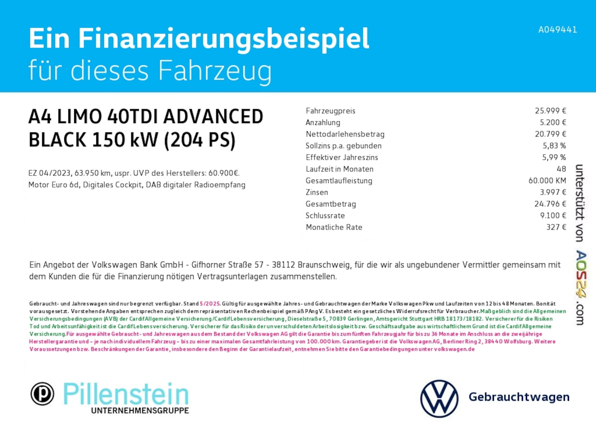 Audi A4 Limousine Advanced