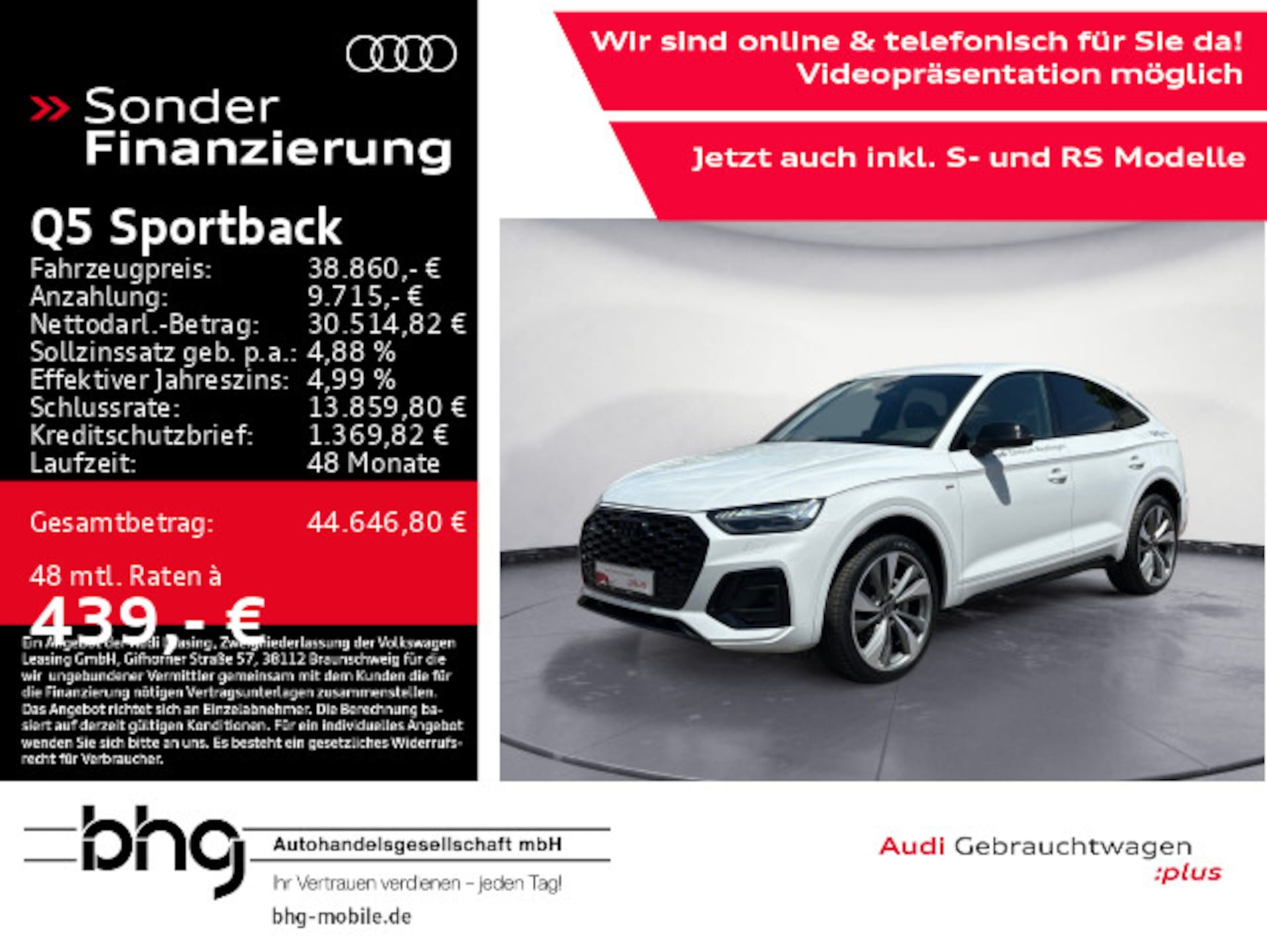 Audi Q5 Sportback S line