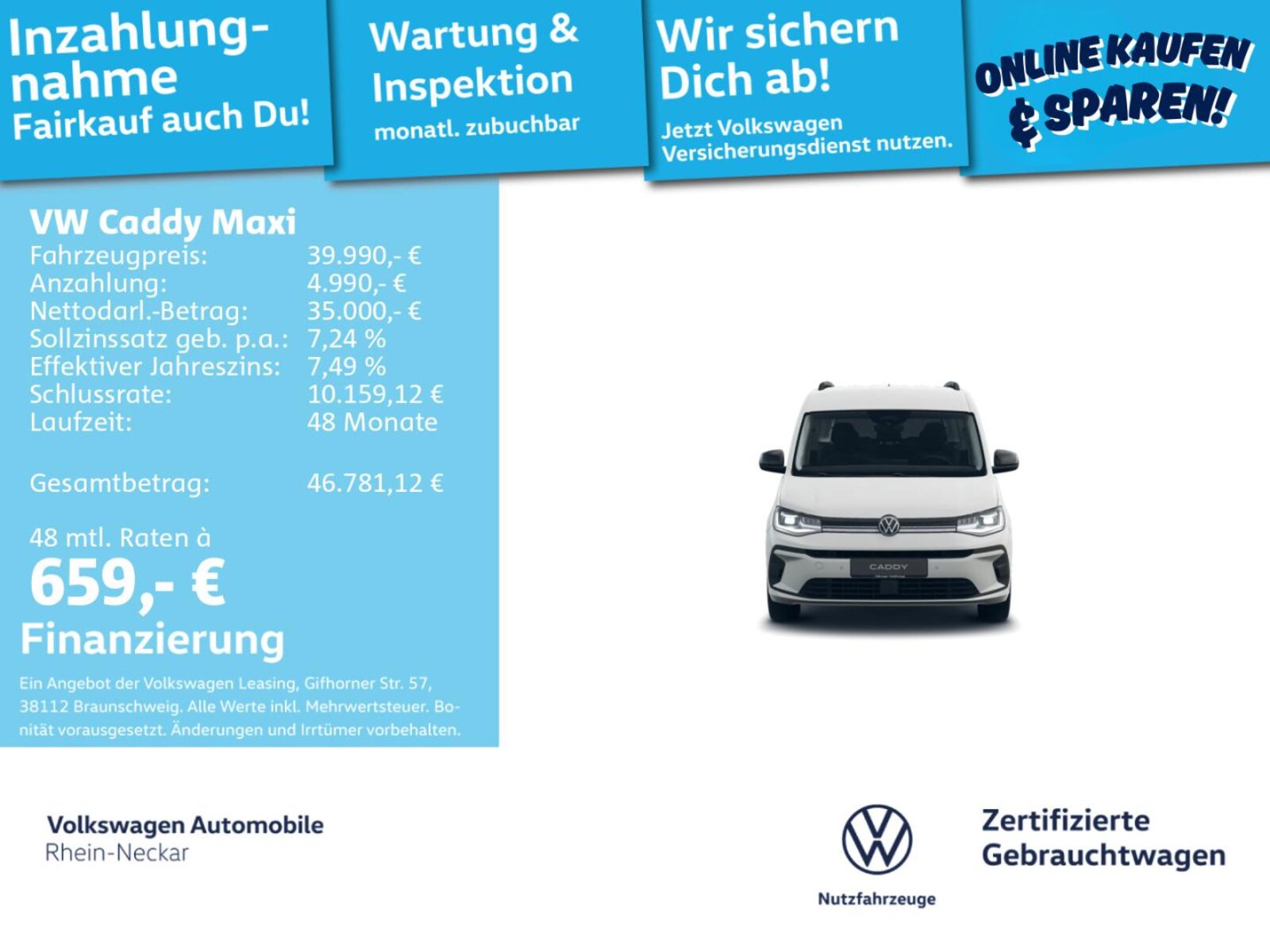 Volkswagen Caddy Maxi Kombi – Bild 2