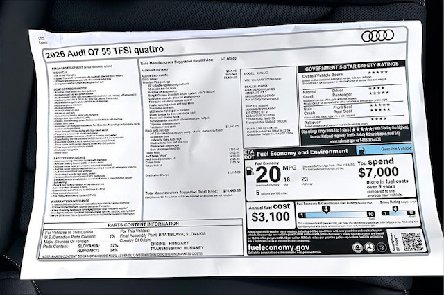 2026 Audi Q7 Premium Plus - Photo 14
