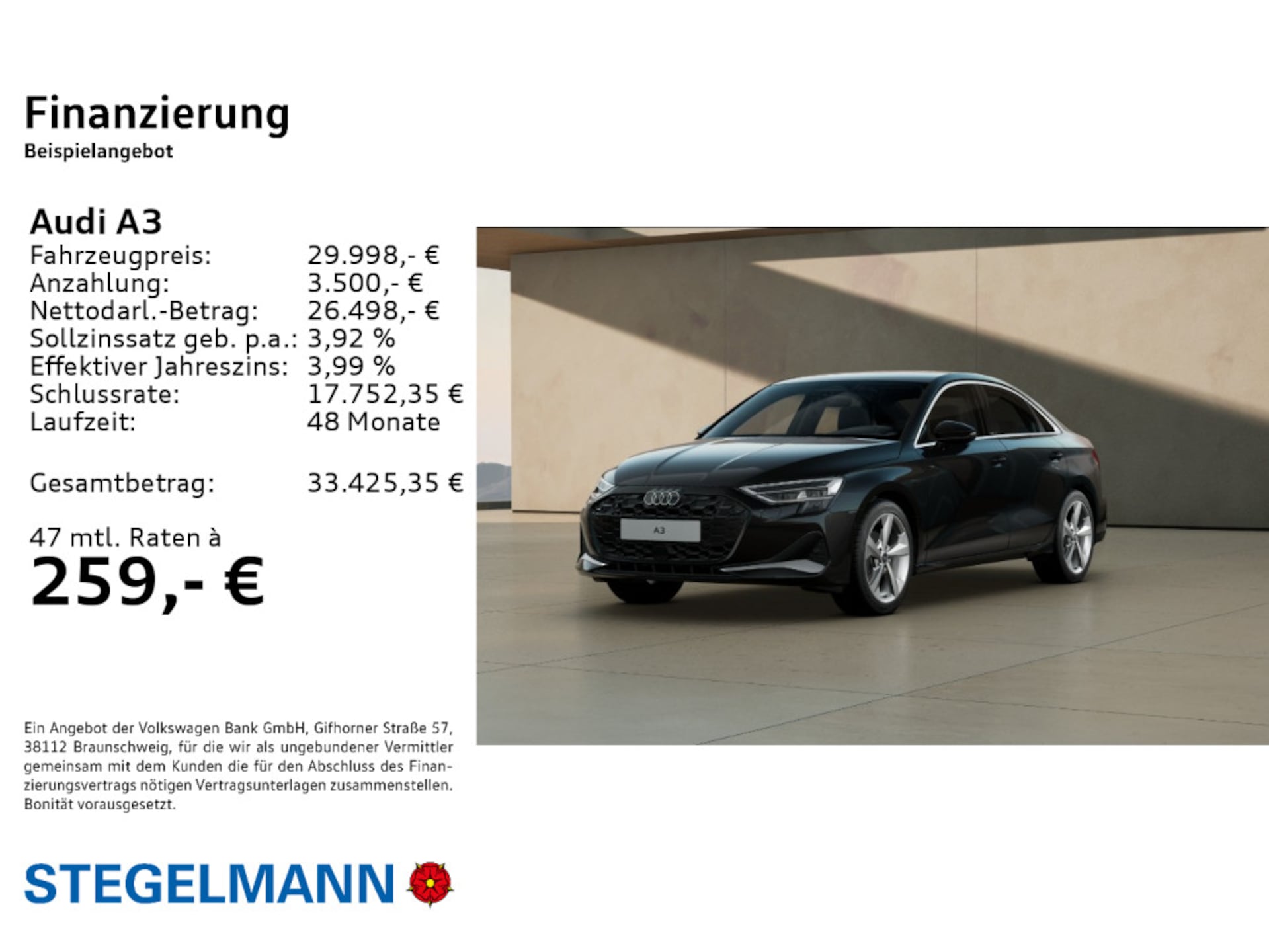 Audi A3 Limousine advanced