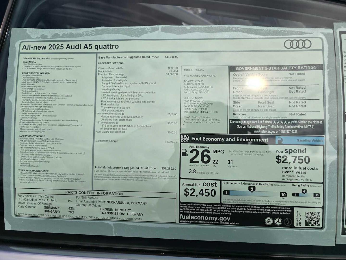 2025 Audi A5 Premium Plus - Photo 20