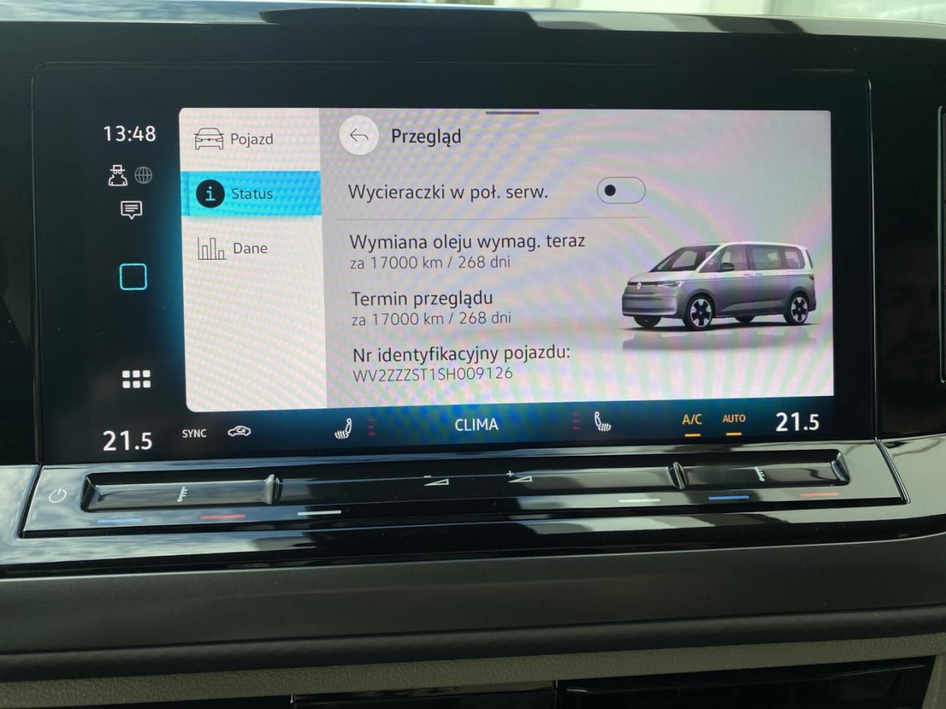 Volkswagen Multivan długi rozstaw osi Model bazowy