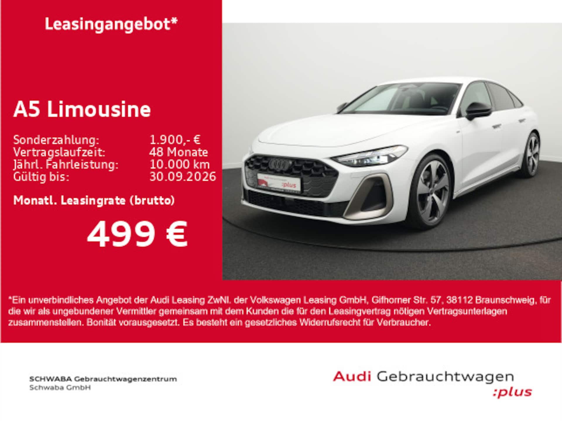 Audi A5 Limousine e-hybrid edition one